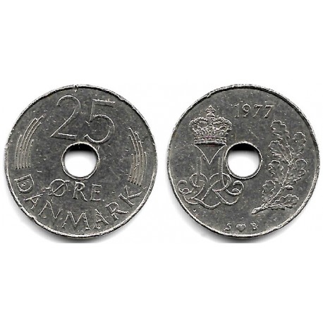 (861.1) Dinamarca. 1977. 25 Ore (MBC-)
