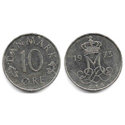 (860.1) Dinamarca. 1973. 10 Ore (MBC)