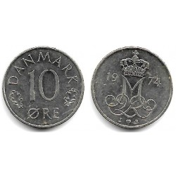(860.1) Dinamarca. 1974. 10 Ore (MBC)