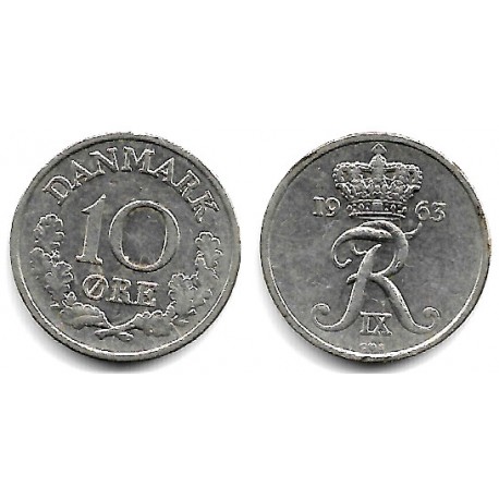 (849.1) Dinamarca. 1963. 10 Ore (MBC)