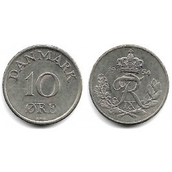 (841.1) Dinamarca. 1954. 10 Ore (MBC)
