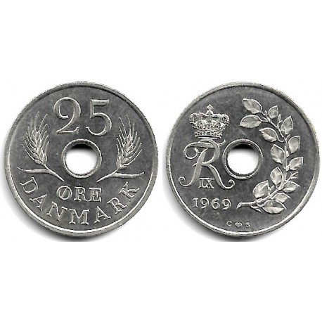 (855.1) Dinamarca. 1969. 25 Ore (EBC+)