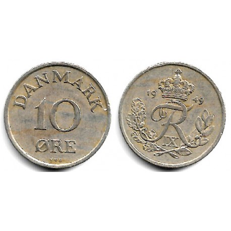 (841.1) Dinamarca. 1949. 10 Ore (MBC)