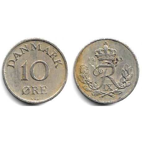 (841.1) Dinamarca. 1953. 10 Ore (MBC)