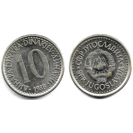 (89) Yugoslavia. 1988. 10 Dinara (EBC)