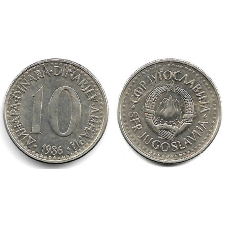 (89) Yugoslavia. 1986. 10 Dinara (MBC)