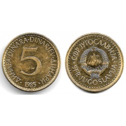 (88) Yugoslavia. 1985. 5 Dinara (MBC)