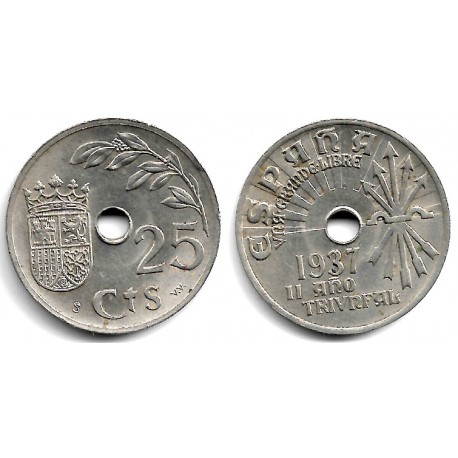 Estado Español. 1937. 25 Céntimos (MBC)