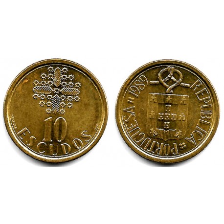 (633) Portugal. 1989. 10 Escudos (MBC)