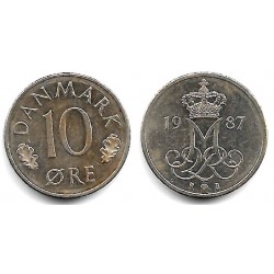 (860.3) Dinamarca. 1987. 10 Ore (MBC)