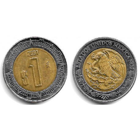 (603) Estados Unidos Mexicanos. 2001. 1 Peso (MBC)