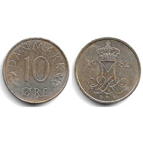 (860.3) Dinamarca. 1982. 10 Ore (MBC)