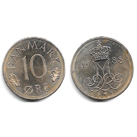 (860.3) Dinamarca. 1988. 10 Ore (EBC)