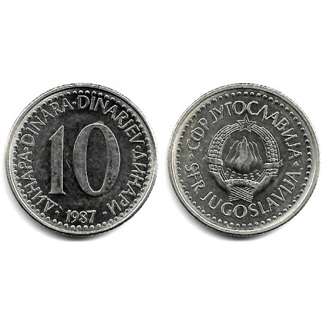 (89) Yugoslavia. 1987. 10 Dinara (EBC+)