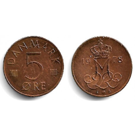 (859.1) Dinamarca. 1978. 5 Ore (MBC)