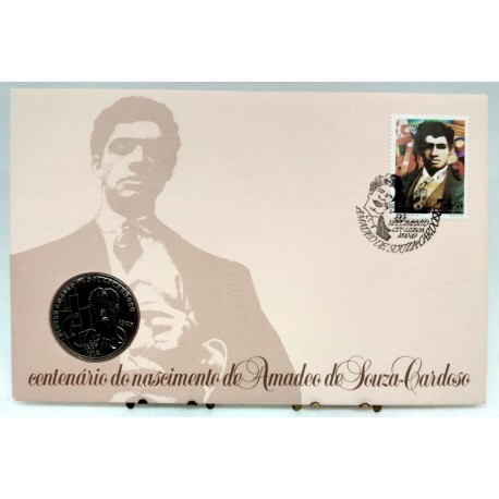 Portugal. 1989. Sobre Conmemorativo con Sello y Moneda (Nuevo)