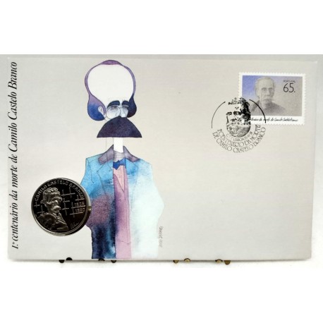 Portugal. 1991. Sobre Conmemorativo con Sello y Moneda (Nuevo)