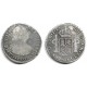 Carlos IV. 1808. 2 Reales (BC) (Plata) Ceca de Lima JP. Agujereada y Sellada