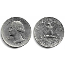 (A164a) Estados Unidos de América. 1985(P). Quarter Dollar (MBC)