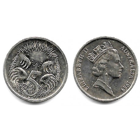 (80) Australia. 1989. 5 Cents (EBC)