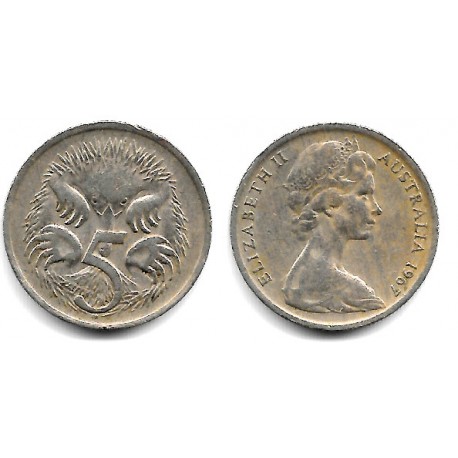 (64) Australia. 1967. 5 Cents (MBC)
