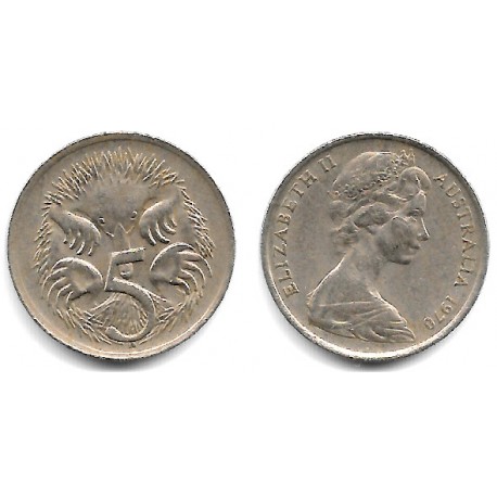 (64) Australia. 1970. 5 Cents (MBC)