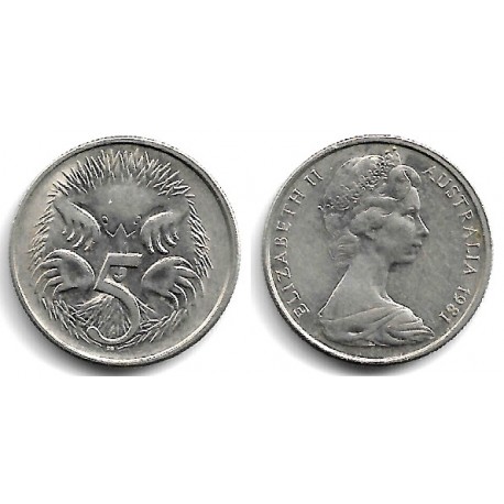 (64) Australia. 1981. 5 Cents (MBC)