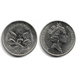 (80) Australia. 1992. 5 Cents (EBC)