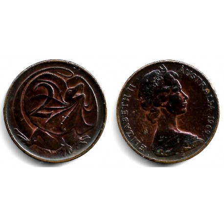 (63) Australia. 1969. 2 Cents (MBC)