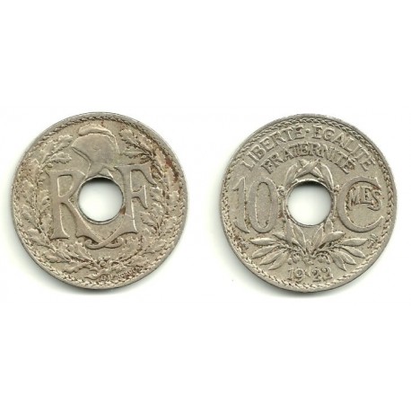 (866a) Francia. 1922. 10 Centimes (MBC)