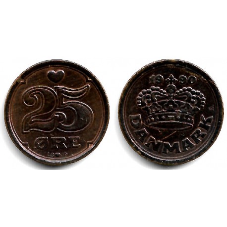 (868.1) Dinamarca. 1990. 25 Ore (MBC)