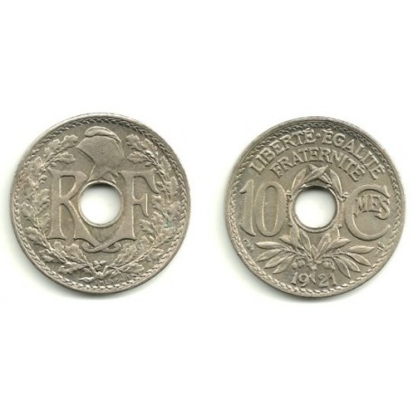 (866a) Francia. 1921. 10 Centimes (EBC)