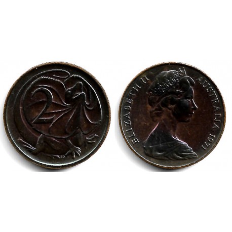 (63) Australia. 1971. 2 Cents (MBC+)