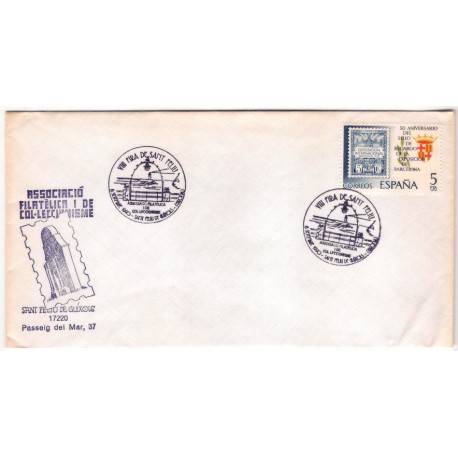 Sobre Primer Día. España. 1990. San Feliu de Guíxols. Asociación Filatélica i de Coleccionsimo (Nuevo)