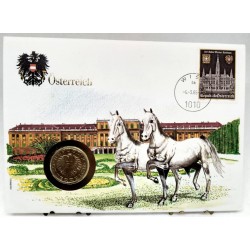 Austria. 1985. Sobre Conmemorativo con Sello y Moneda (Nuevo)