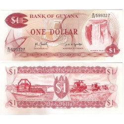 (21g) Guyana. 1966-92. 1 Dollar (SC)