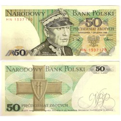 (142c) Polonia. 1988. 50 Zlotych (SC)