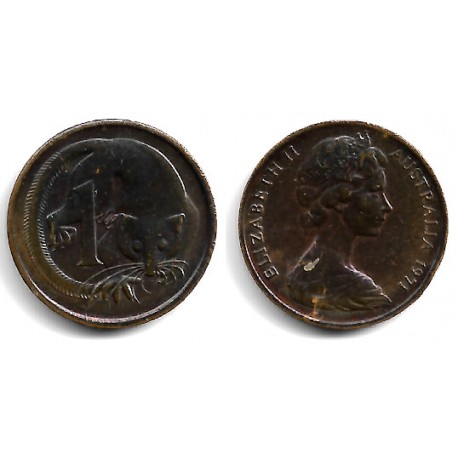 (62) Australia. 1971. 1 Cent (EBC)