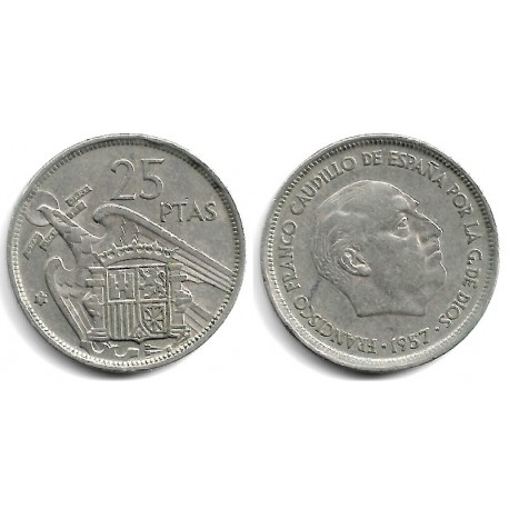 Estado Español. 1957*(71). 25 Pesetas (MBC)