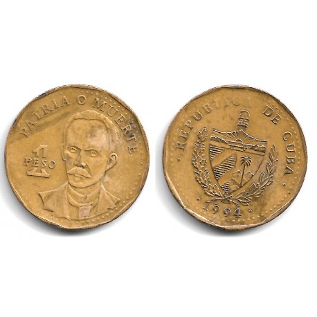 (347) Cuba. 1994. 1 Peso (MBC)