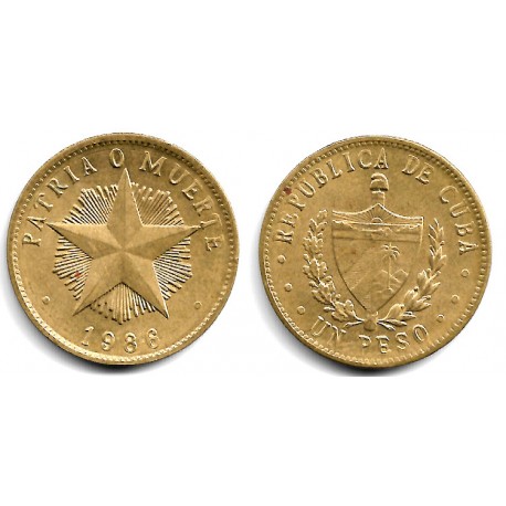 (105) Cuba. 1986. 1 Peso (EBC)