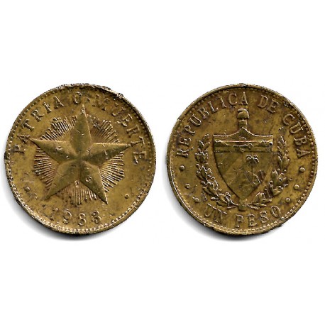 (105) Cuba. 1983. 1 Peso (BC+/BC)