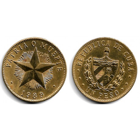 (105) Cuba. 1989. 1 Peso (EBC+)