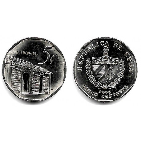 (575.2) Cuba. 2000. 5 Centavos (EBC)
