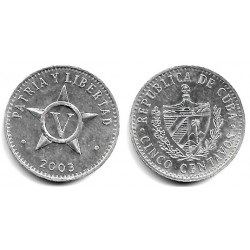 (34) Cuba. 2003. 5 Centavos (EBC)