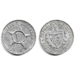 (34) Cuba. 1968. 5 Centavos (MBC)