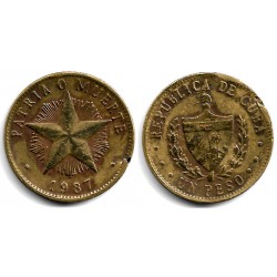 (105) Cuba. 1987. 1 Peso (BC) Rotura
