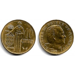 (142) Mónaco. 1976. 10 Centimes (EBC)