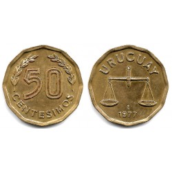 (68) Uruguay. 1977. 50 Centesimos (MBC+)