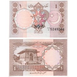 (27j) Pakistán. 1984-2001. 1 Rupee (SC)
